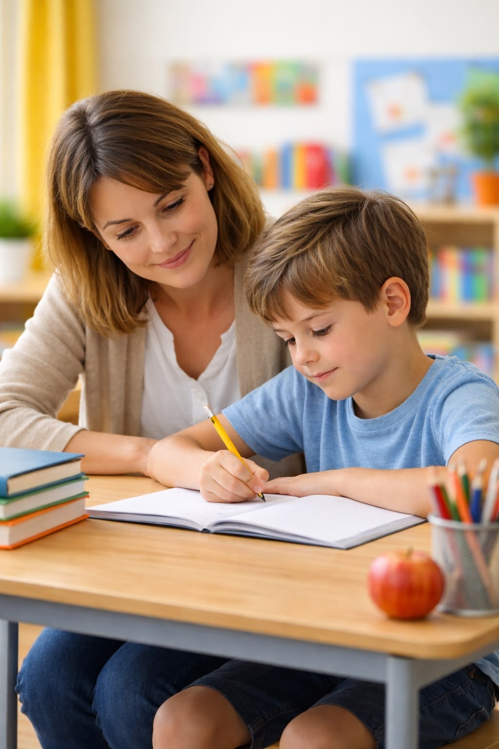 Kids learning reading and writing