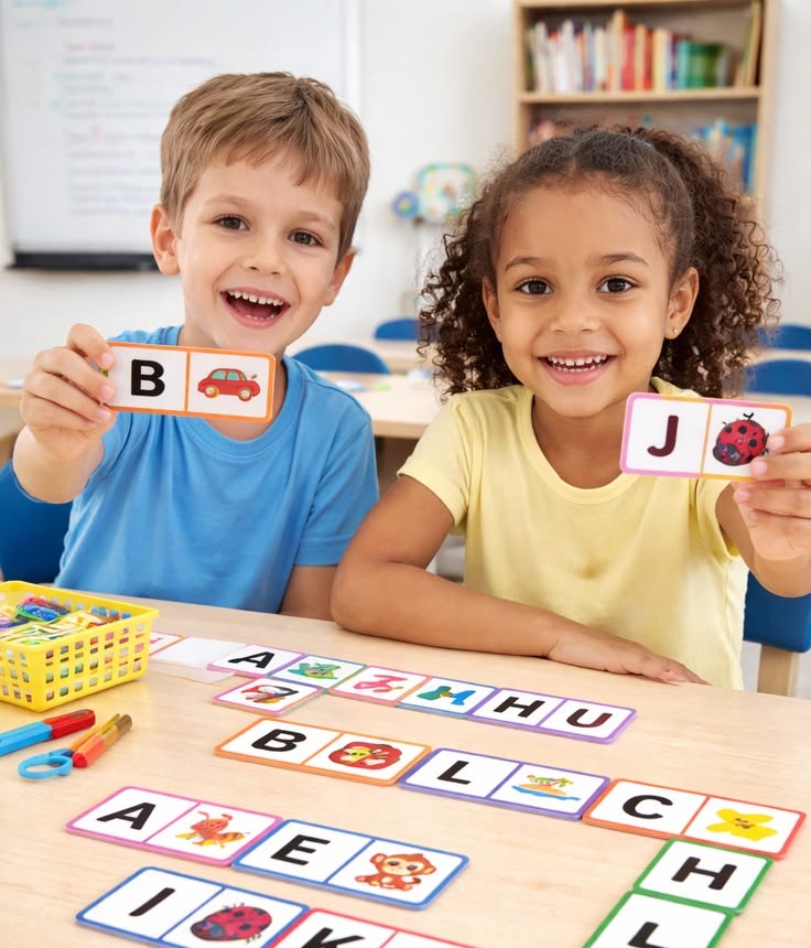 Kids learning grammar skills